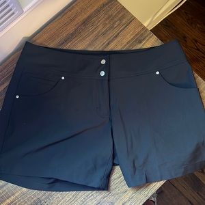 Women’s dry fit golf shorts.